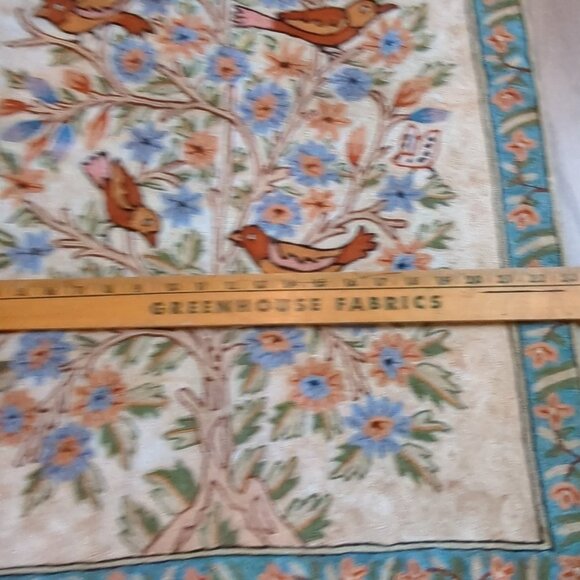Kashmir Handmade Chain Stitch “Tree Of Life “ Rug 40"x 23" Birds multi color -lp - Picture 5 of 14
